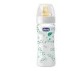 Chicco Biberon 240 Ml Vetro Decorato Tettarella Silicone Unisex
