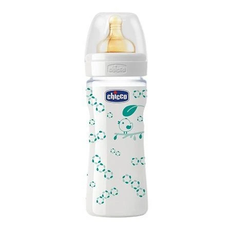 Chicco Biberon 240 Ml Vetro Tettarella Caucciu' 1 Foro 1 Chicco Biberon 240 Ml Vetro Tettarella Caucciu' 1 Foro