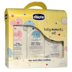 Chicco Baby Moments Set - Bagno + Crema + Colonia