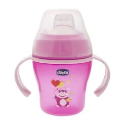Chicco 682312 Soft Cup Tazza, Rosa/Blu, 200ml, 6m
