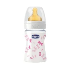 CHICCO BIBERON VETRO GIRL CAUCCIU 150ML