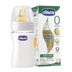 Chicco Biberon Vetro Non Decorato Caucciù 150 Ml