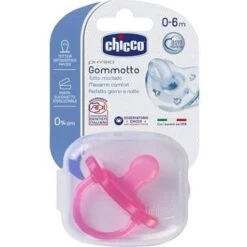 Chicco Succhietto Physio Soft Silicone Rosa 0-6m 1 Pezzo