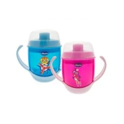 Chicco Tazza Pappa Rosa Azzurro 12M
