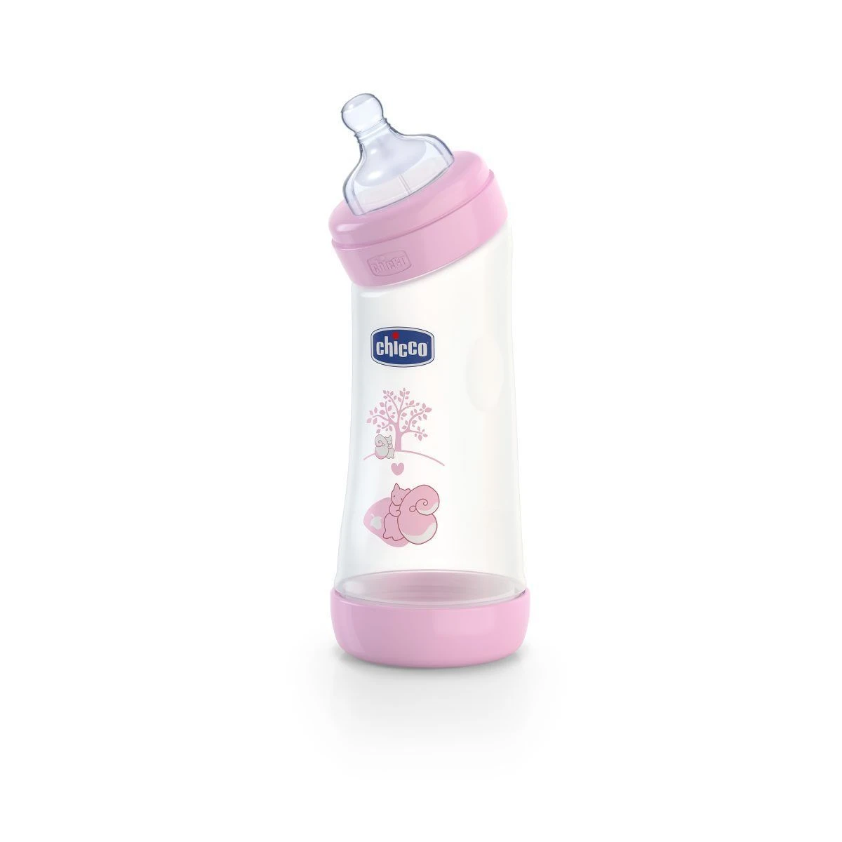 Chicco Biberon Benessere Angolato Silicone Girl 250ml 1 Chicco Biberon Benessere Angolato Silicone Girl 250ml