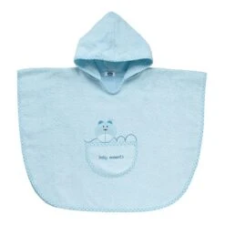 CHICCO PONCHO AZZURRO TOPO 12M+