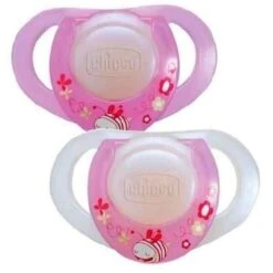 CHICCO SUCCHIETTI PHYSIORING CAUCCIU 0M+ 2PEZZI ROSA