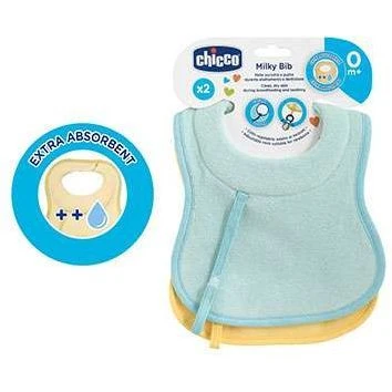 CHICCO BAVAGLINE 0M+ 2 PEZZI AZZURRO 1 CHICCO BAVAGLINE 0M+ 2 PEZZI AZZURRO