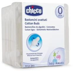 Chicco Bastoncini Ovattati Sicurnet 64 Pz